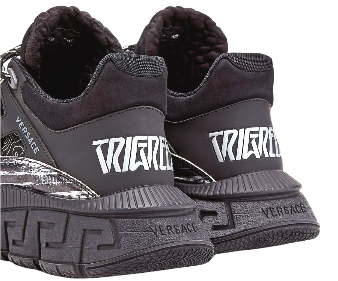 versace trigreca original Sneakers mujer color gris negro tienda colombia onlineshoppingcenterg centro de compras en linea osc3